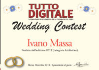 L'attestato di finalista Wedding Contest 2013 -  sezione foto e video